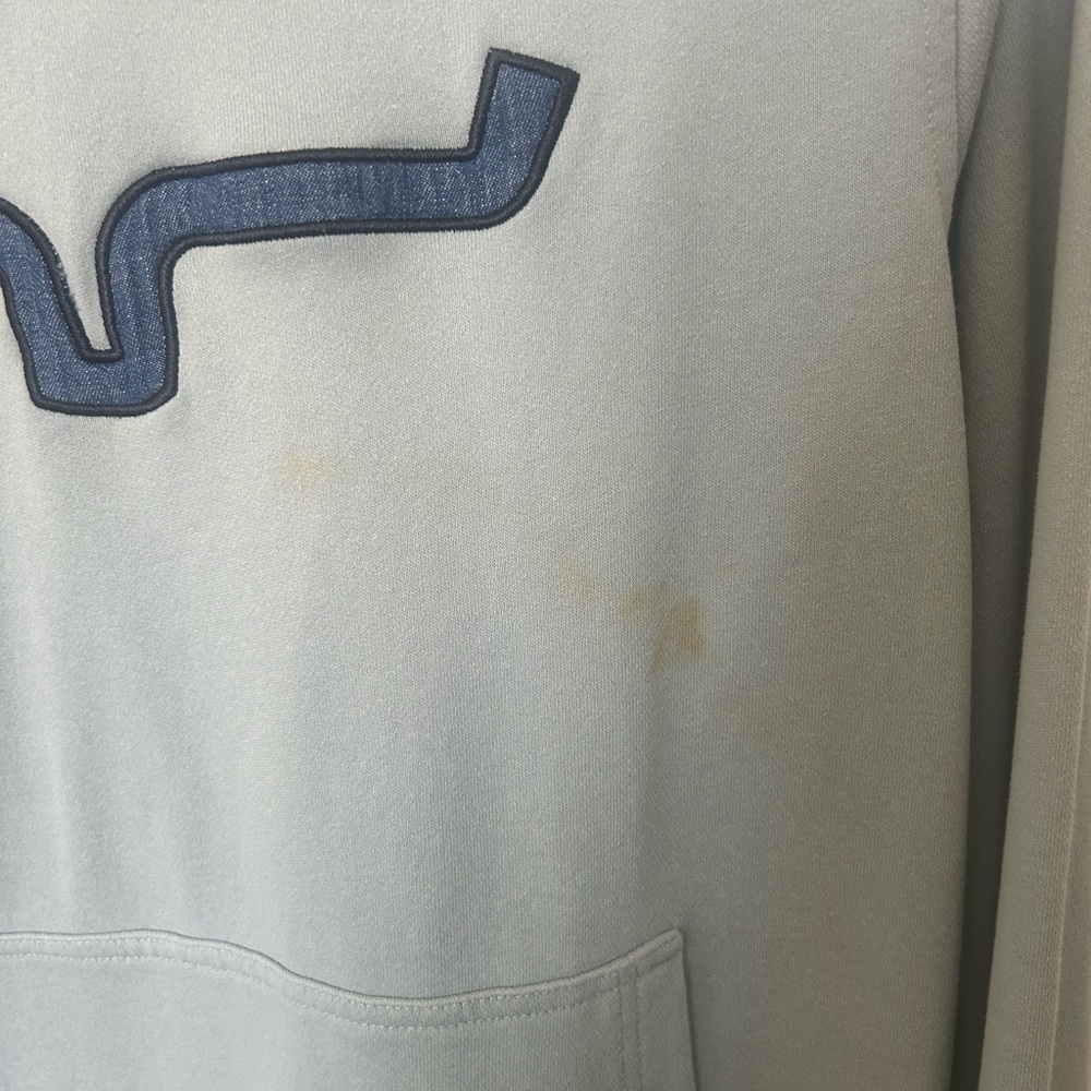 Kimes Ranch Light Blue Hoodie with Navy Logo!! - Picture 5 of 6